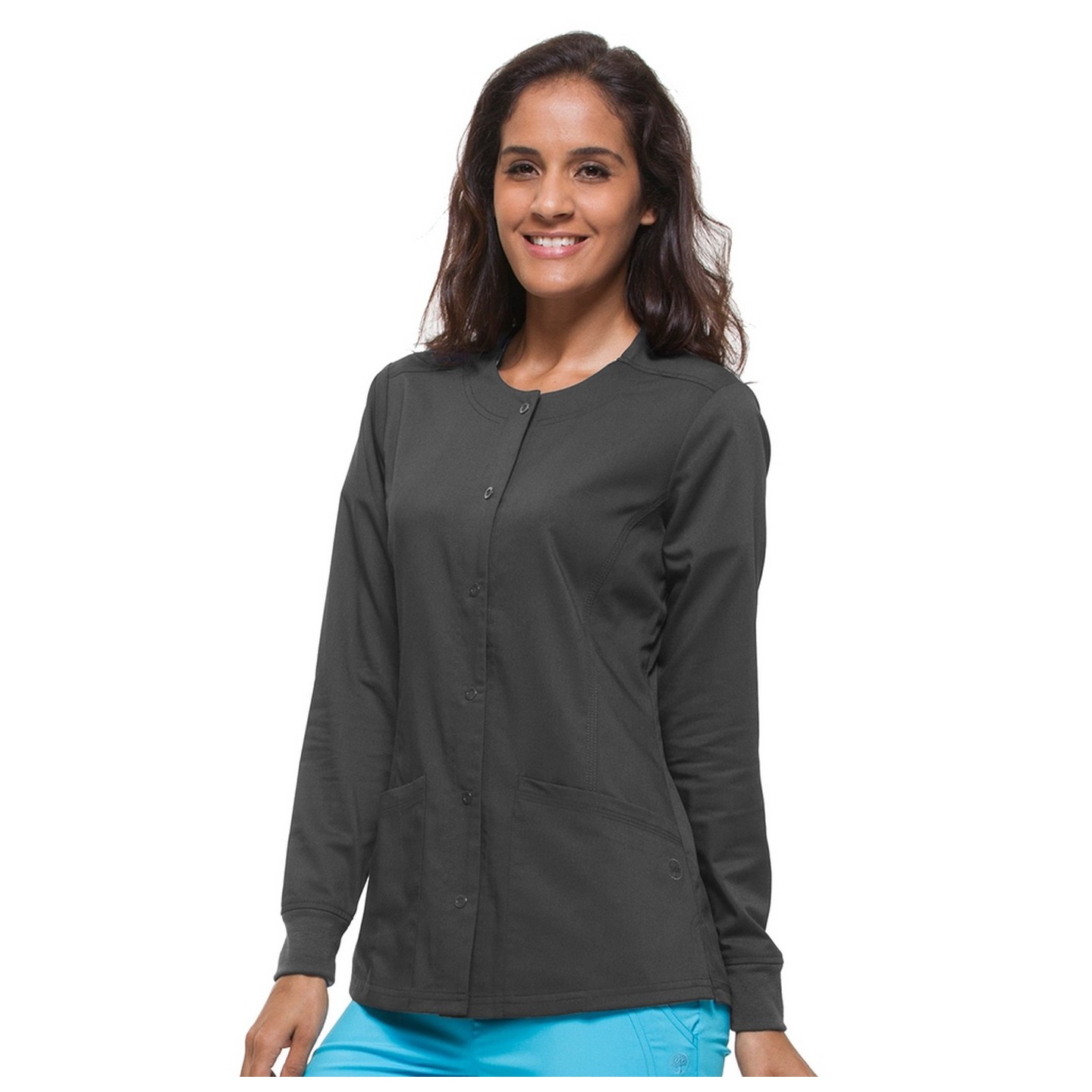 5063 Healing Hands Purple Label Daisy Scrub Jackets With Cell Phone Pocket