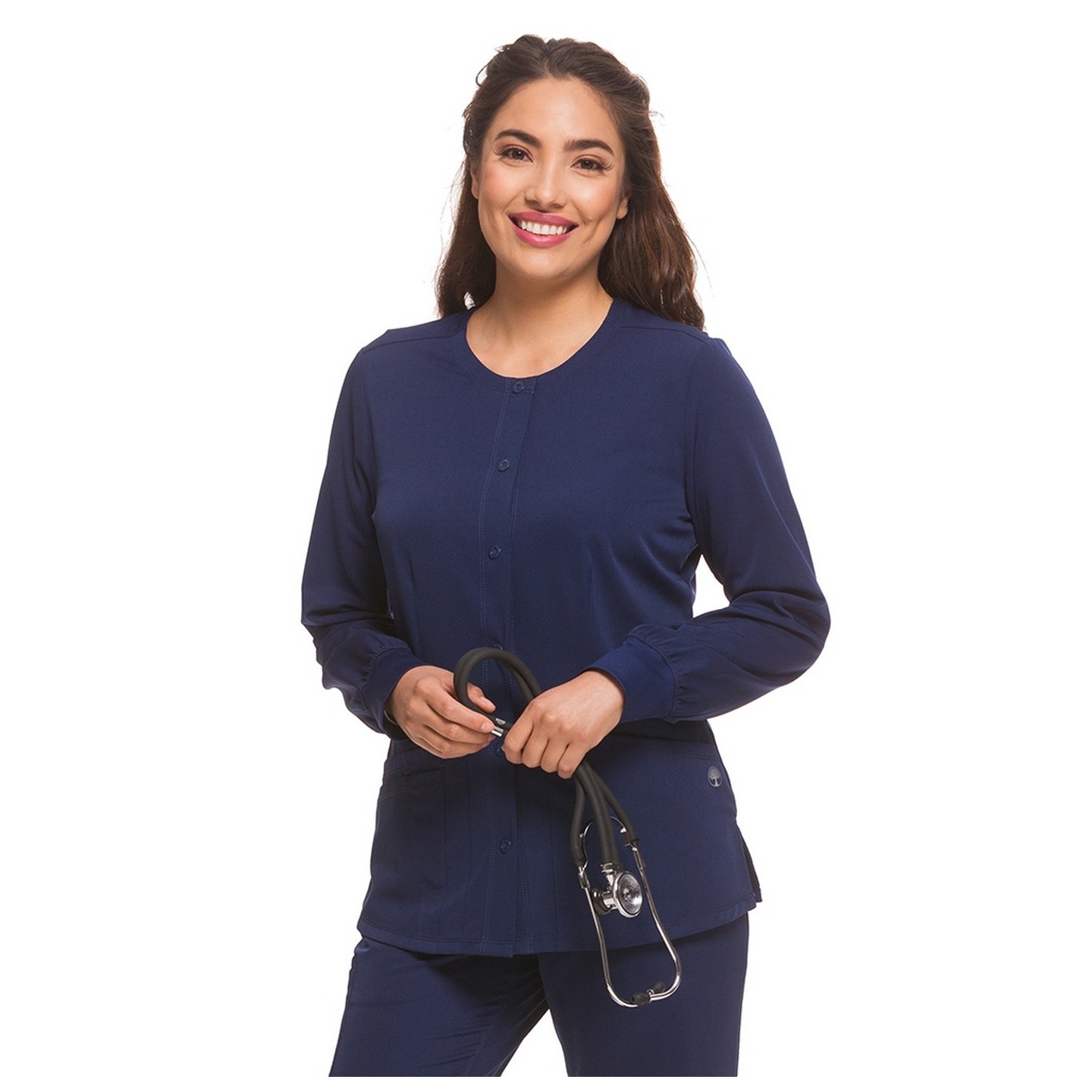 5500 HH Works by Healing Hands Megan Round Neck Warm-Up Scrub Jacket