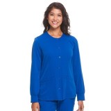 5500 HH Works by Healing Hands Megan Round Neck Warm-Up Scrub Jacket
