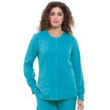 5500 HH Works by Healing Hands Megan Round Neck Warm-Up Scrub Jacket