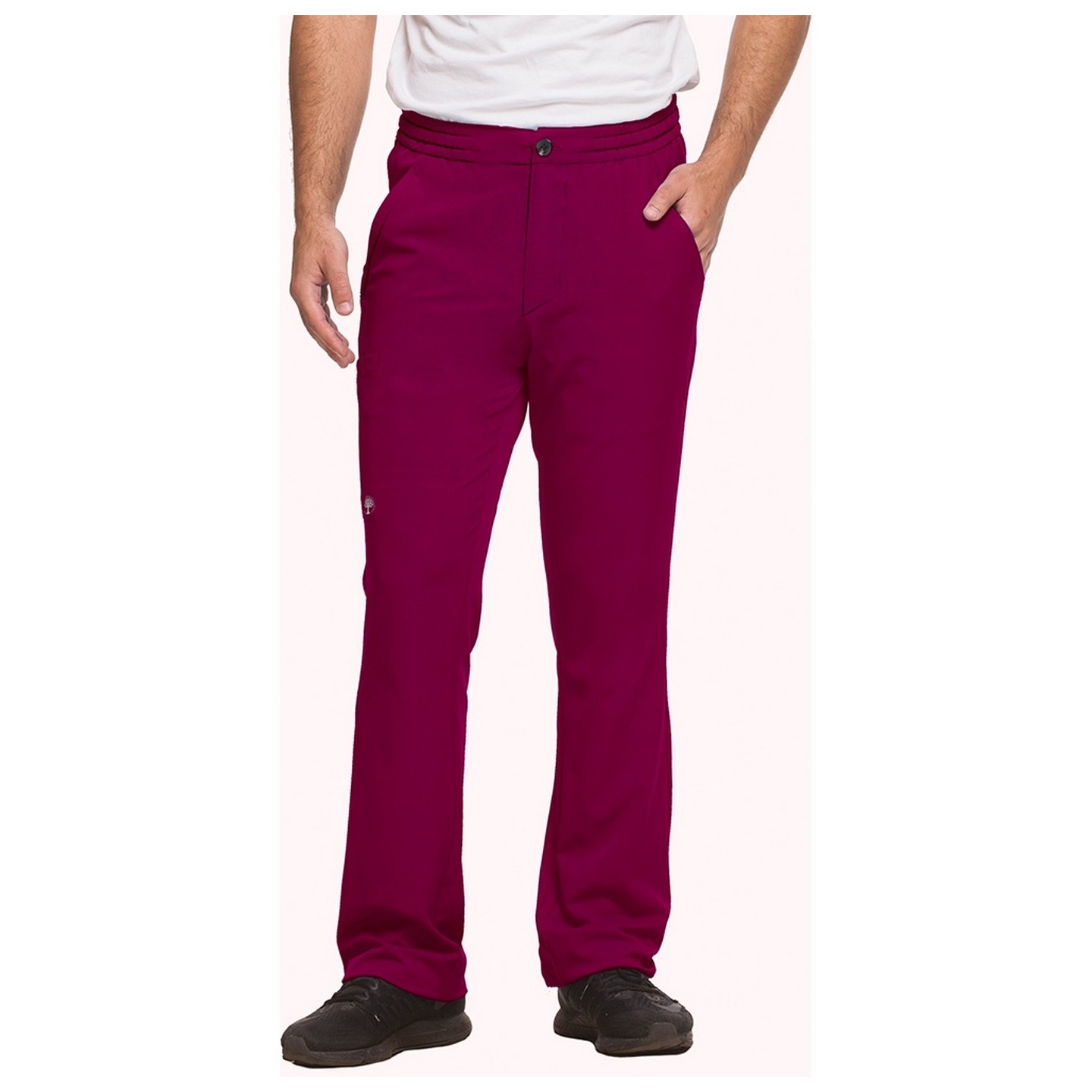 9590 HH Works by Healing Hands Men's Ryan Slim Leg Elastic Waist Pant