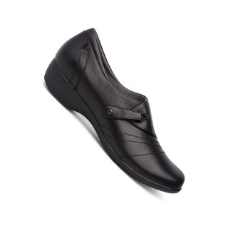 Franny Black Milled Nappa Loafer - Dansko 
