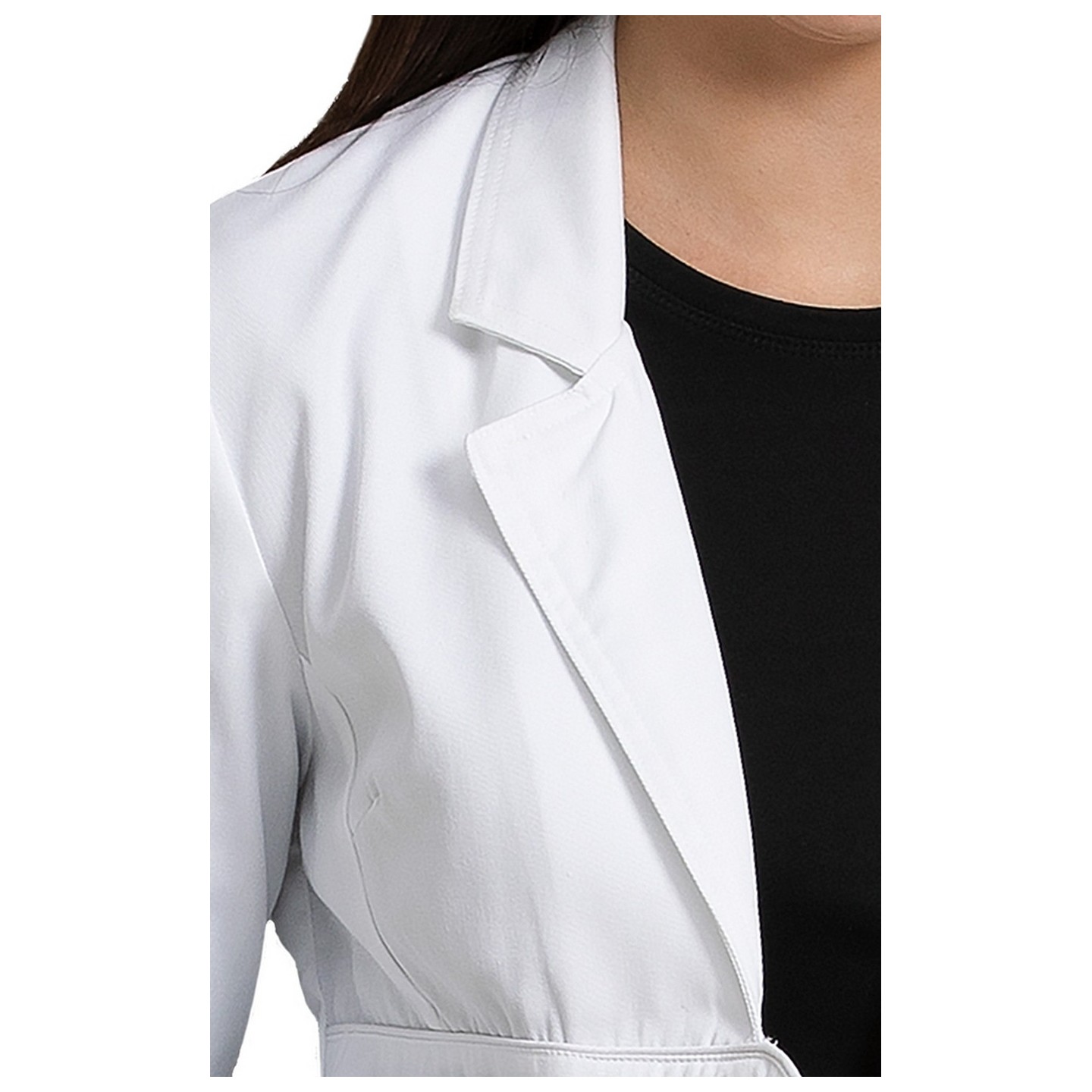 8617 Med Couture blouse laboratoire ceinturé 33" de longueur 