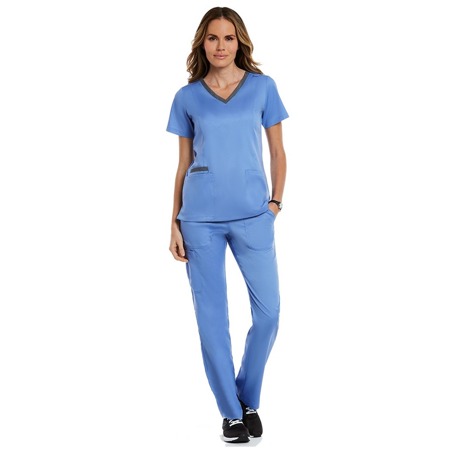 3502 Maevn Haut Décolleté en V avec Contraste des deux côtés