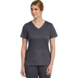 3701 Matrix Curved Mock Wrap Top - Maevn