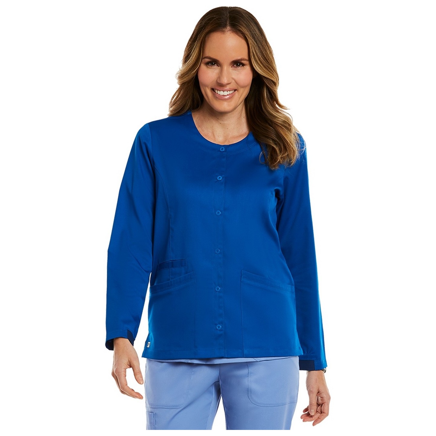 7701 Matrix Round Neck Snap Jacket - Maevn