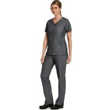 3901 Matrix Pro Contrast Double V-Neck Top - Maevn