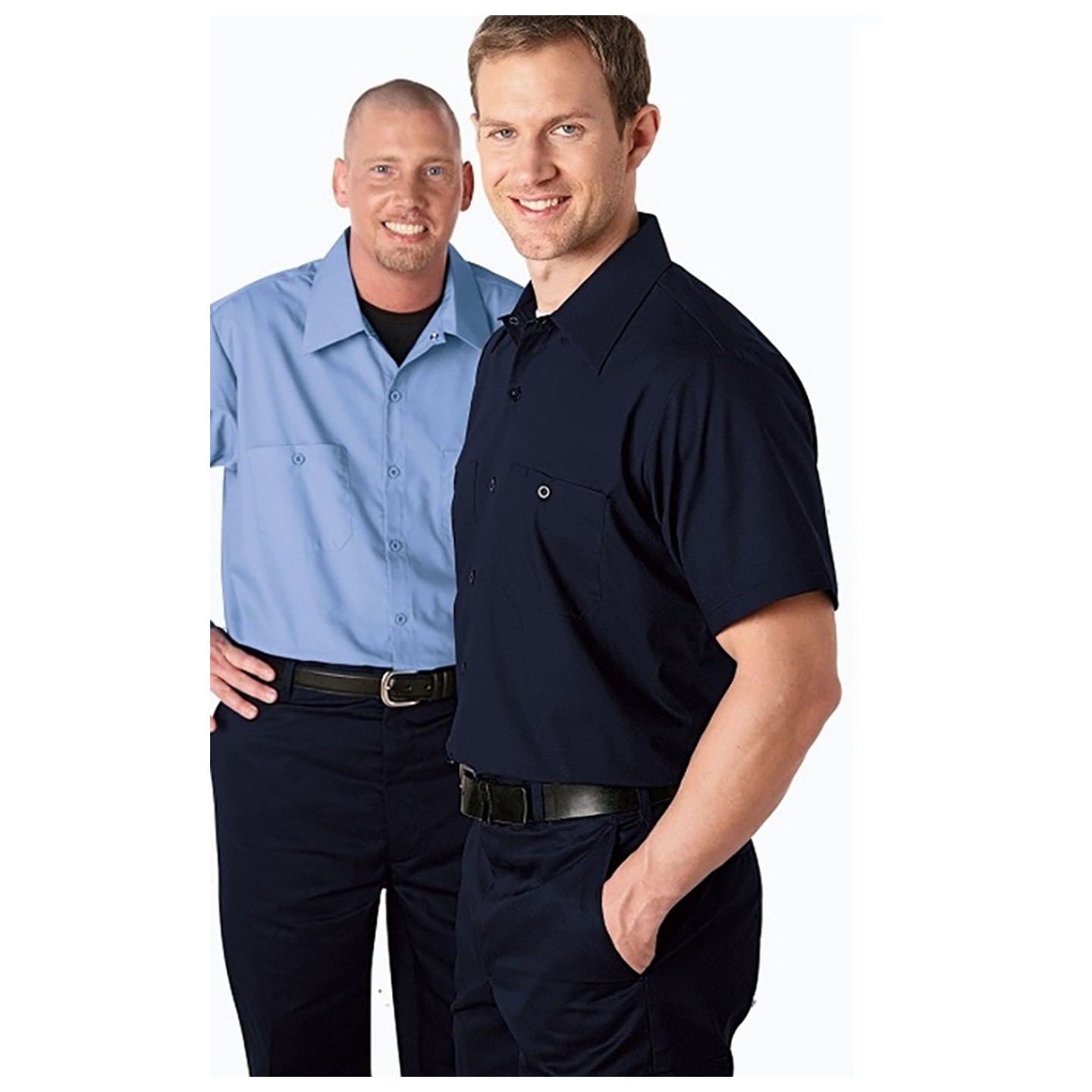 *FINAL SALE MOBB S301 Short Sleeve Button Front Work Shirt