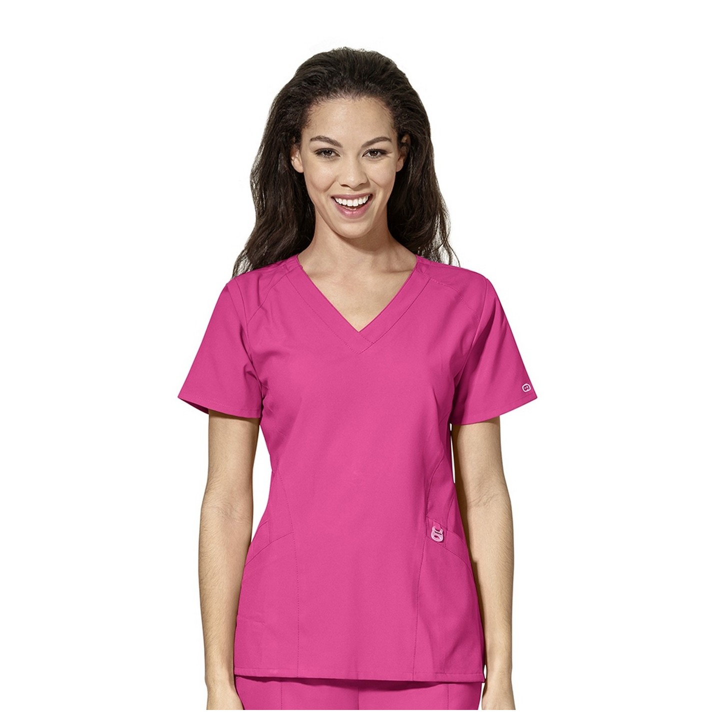 6155 W123 de Wonderwink - Haut en V stylisé pour femme