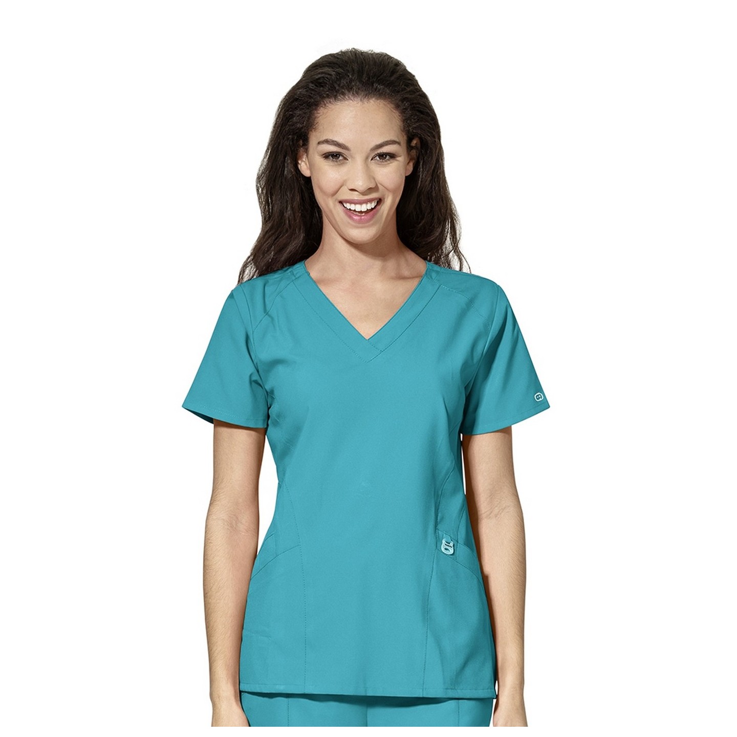 6155 W123 de Wonderwink - Haut en V stylisé pour femme