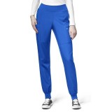 5555 W123 de WonderWink - Pantalon taille haute pour cargaison Jogger