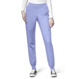 5555 W123 de WonderWink - Pantalon taille haute pour cargaison Jogger