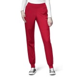 5555 W123 de WonderWink - Pantalon taille haute pour cargaison Jogger