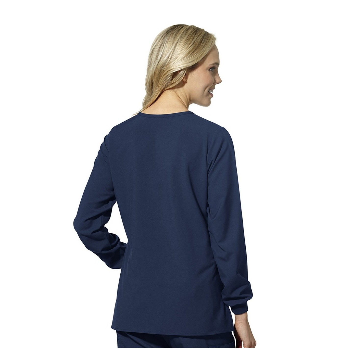 8155 W123 by WonderWink - Women's Crew Neck Warm Up Jacket