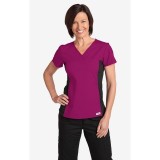 Flexi V-Neck Scrub Top by MOBB - Deep Orchid (DO)