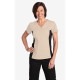 Flexi V-Neck Scrub Top par MOBB - Khaki (KH)