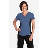 Flexi V-Neck Scrub Top par MOBB - Postman Blue (PS)