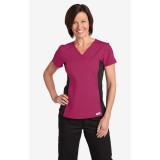Flexi V-Neck Scrub Top par MOBB - Raspberry (RA)