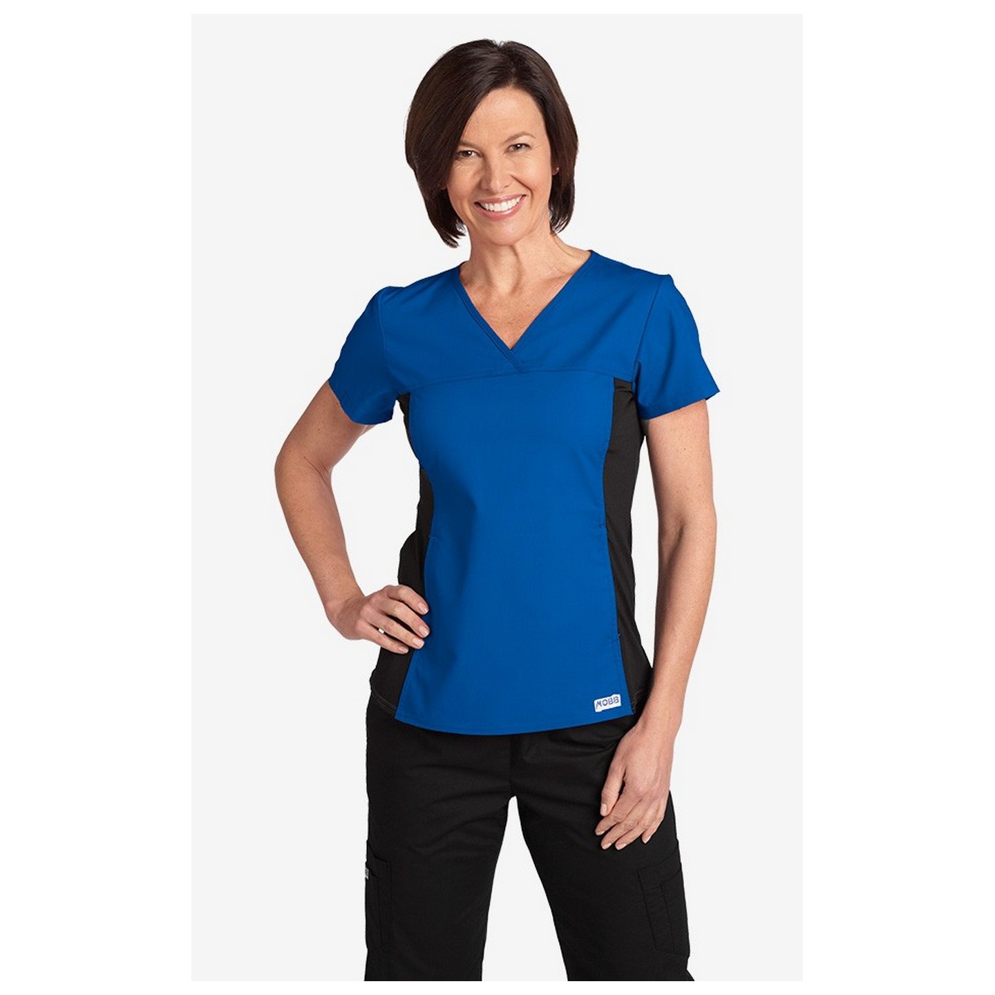 Flexi V-Neck Scrub Top par MOBB - Royal Blue (RO)