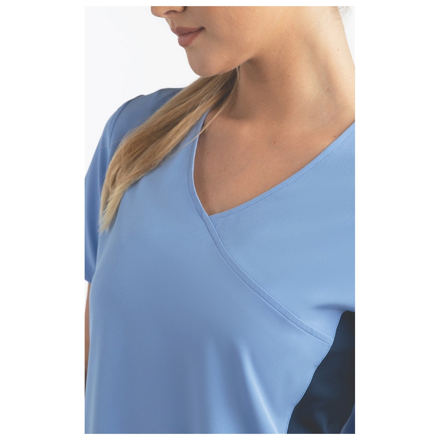  4520 [Matrix Impulse] Panneau tricoté pour femmes haut mock wrap 