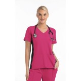  4520 [Matrix Impulse] Panneau tricoté pour femmes haut mock wrap 