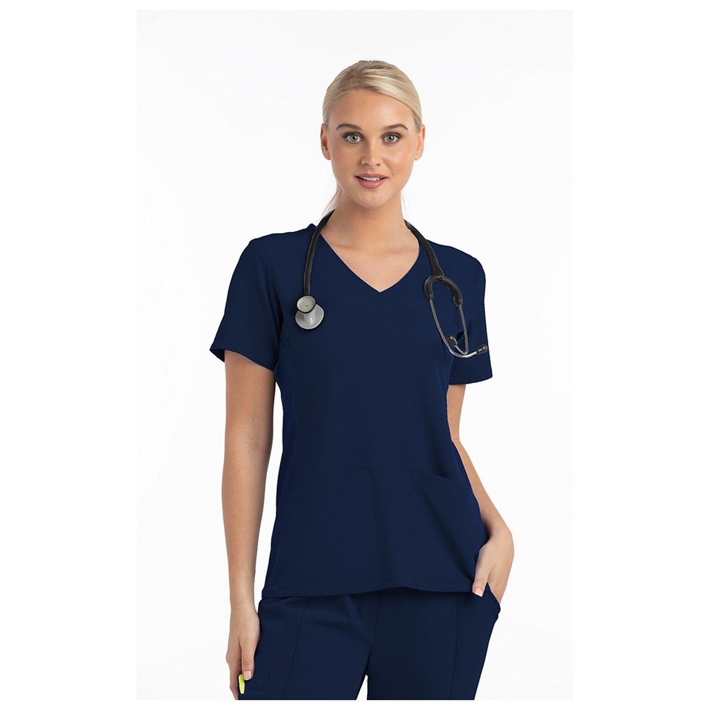  4520 [Matrix Impulse] Panneau tricoté pour femmes haut mock wrap 