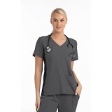  4520 [Matrix Impulse] Panneau tricoté pour femmes haut mock wrap 