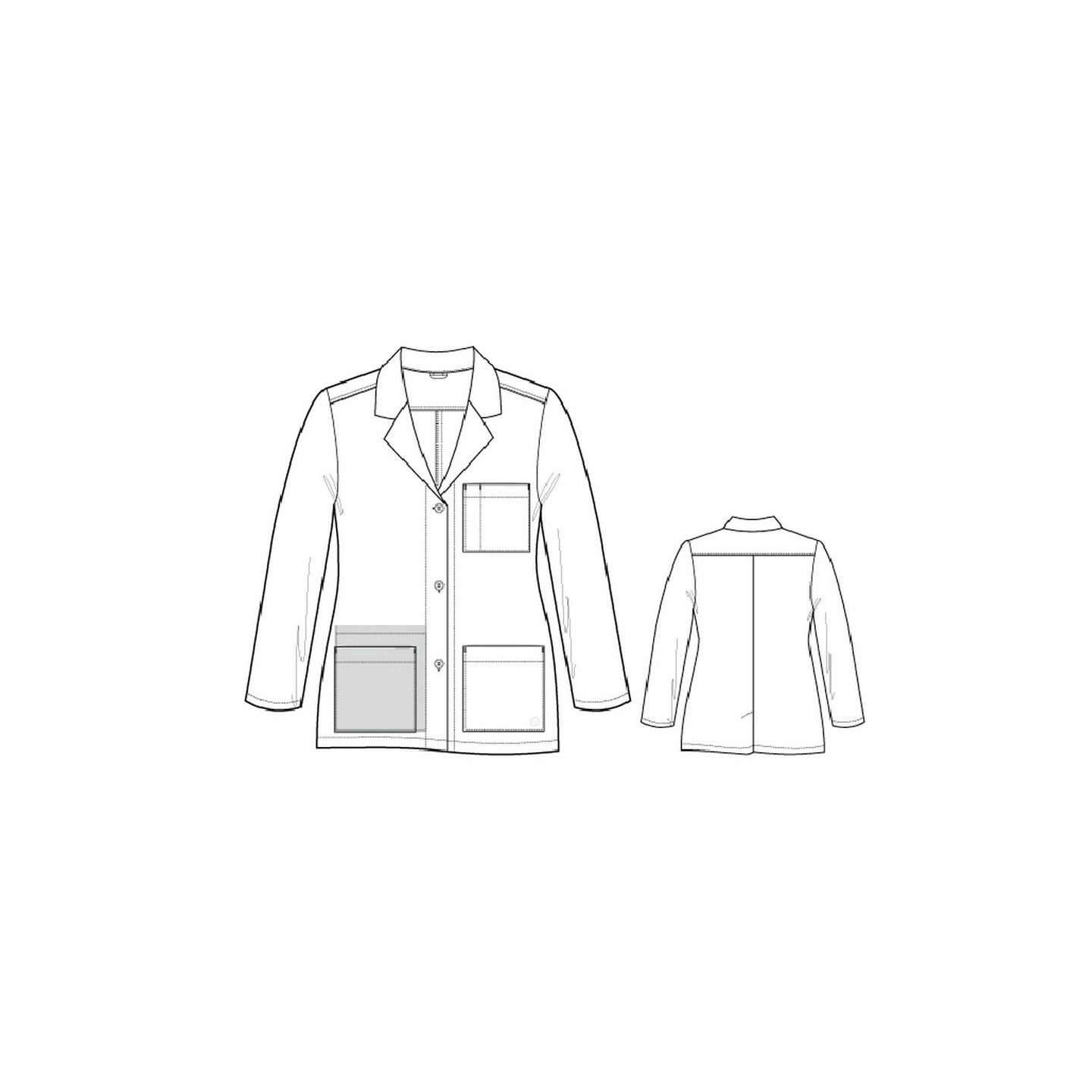 7202 Manteau de consultation WonderLAB pour femme