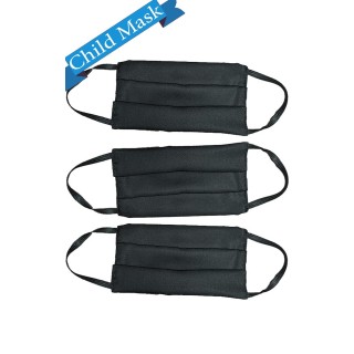 Enfant AV-FMCHILD masque réutilisable en tissu noir 3 Pack - * VENTE FINALE