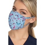 BA157 koi Scrub Face Mask - Bright Butterflies