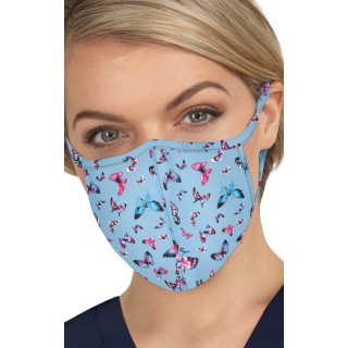 BA157 koi Scrub Face Mask - Bright Butterflies