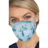 BA157 koi Scrub Face Mask - Floral Leopard