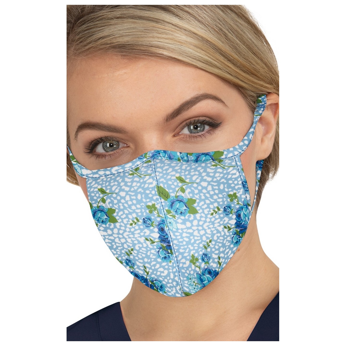 BA157 koi Scrub Face Mask - Floral Leopard