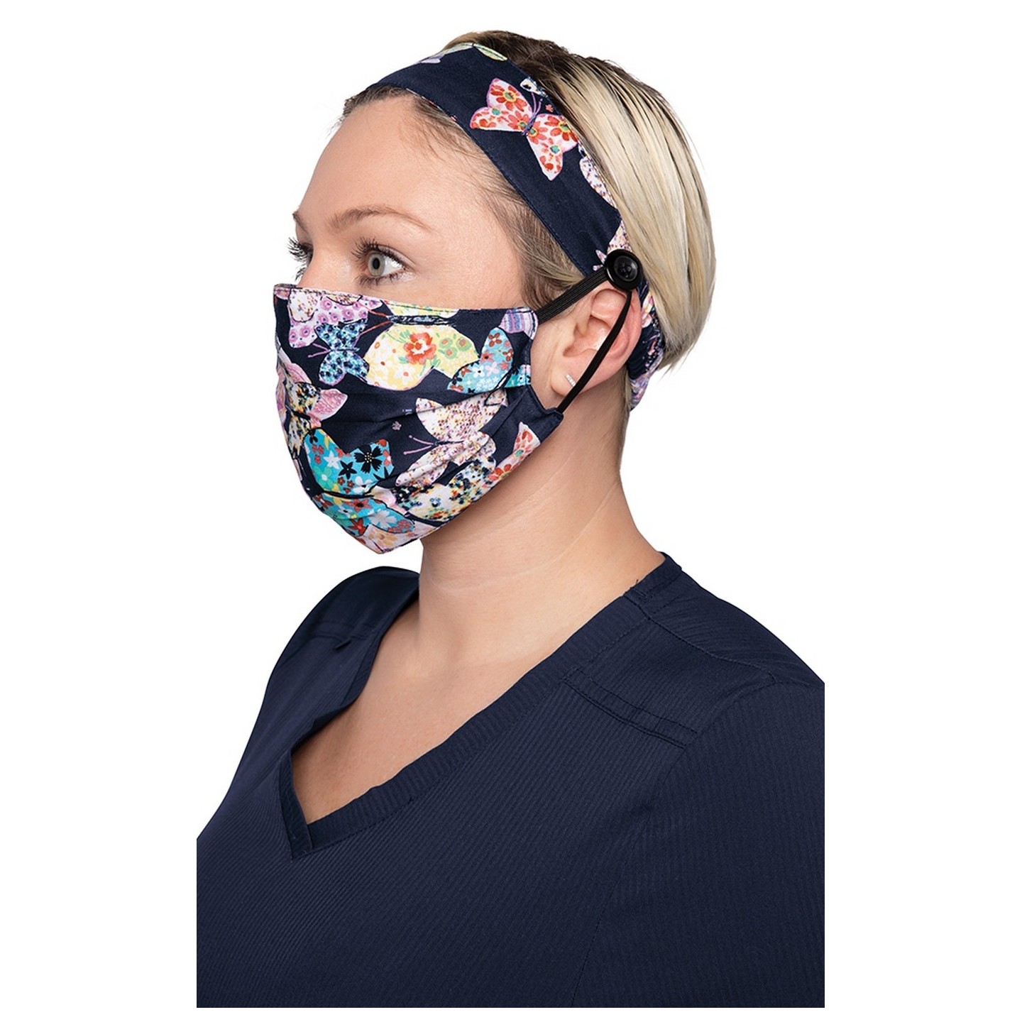 A162 koi Fashion Mask + Headband Set - Scrapbook