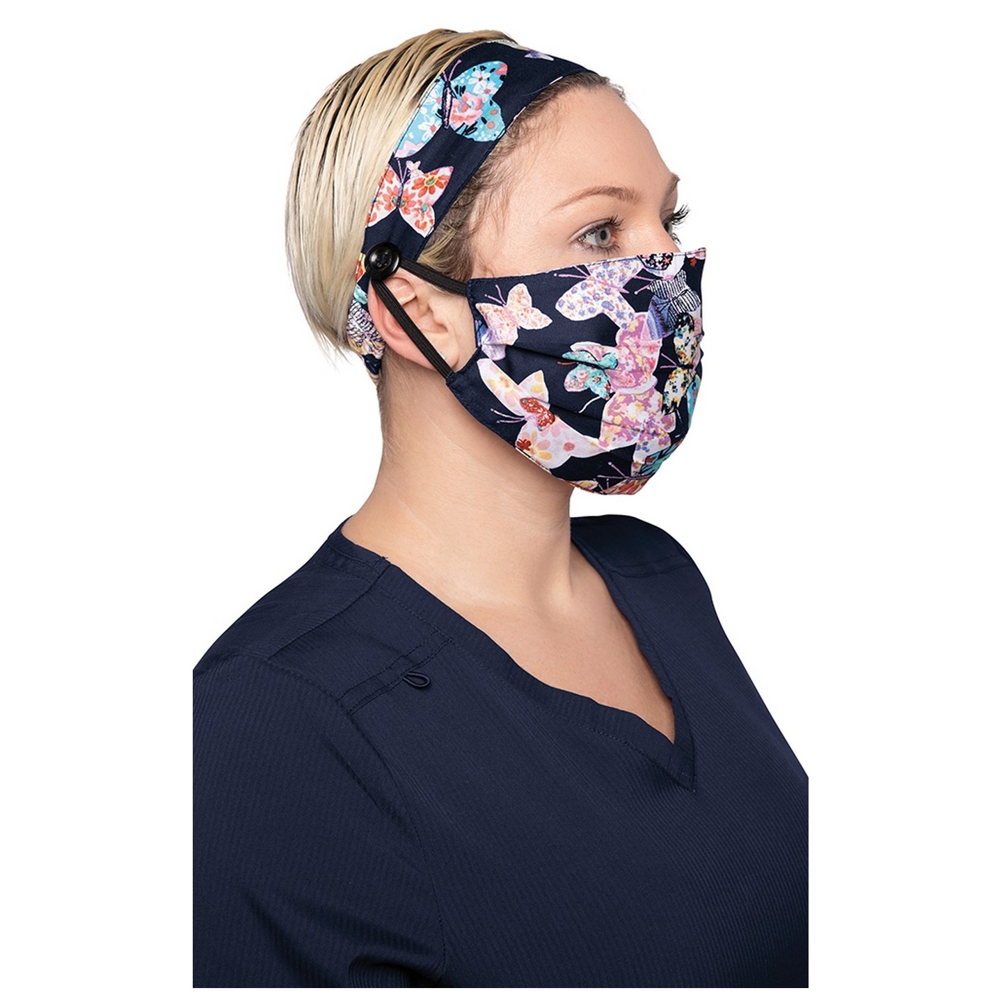 A162 koi Fashion Mask + Headband Set - Scrapbook