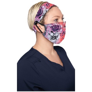 A162 koi Fashion Mask + Headband Set - Rose Frost