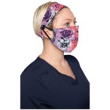 A162 koi Fashion Mask + Headband Set - Rose Frost