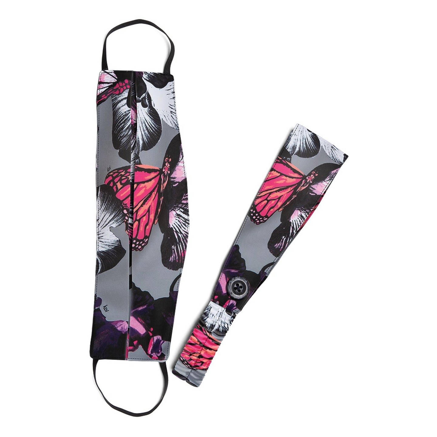 A162 koi Fashion Mask + Headband Set - Orchid Bloom