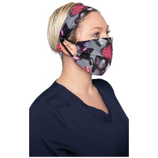 A162 koi Fashion Mask + Headband Set - Orchid Bloom
