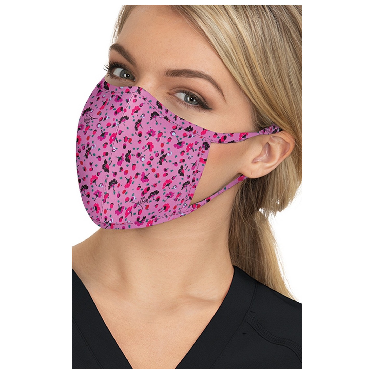BA157 koi Scrub Face Mask - Ditsy Floral Light Orchid