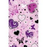 GTCP Zinnia Stretch Unisex Scrub Caps - Print: Butterfly Hearts