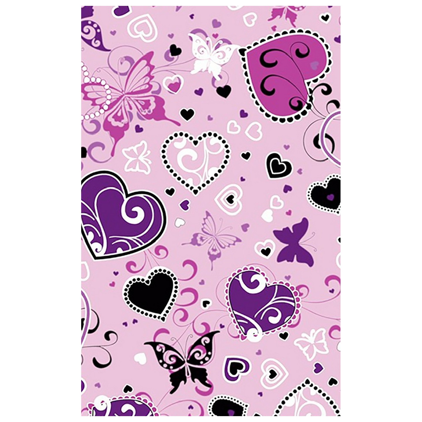 GTCP Zinnia Stretch Unisex Scrub Caps - Print: Butterfly Hearts