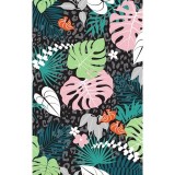 GTCP Zinnia Stretch Scrub Caps - Impression: Tropical Jungle