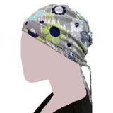 GTCP Zinnia Stretch Unisex Scrub Caps - Print: Geo Shower