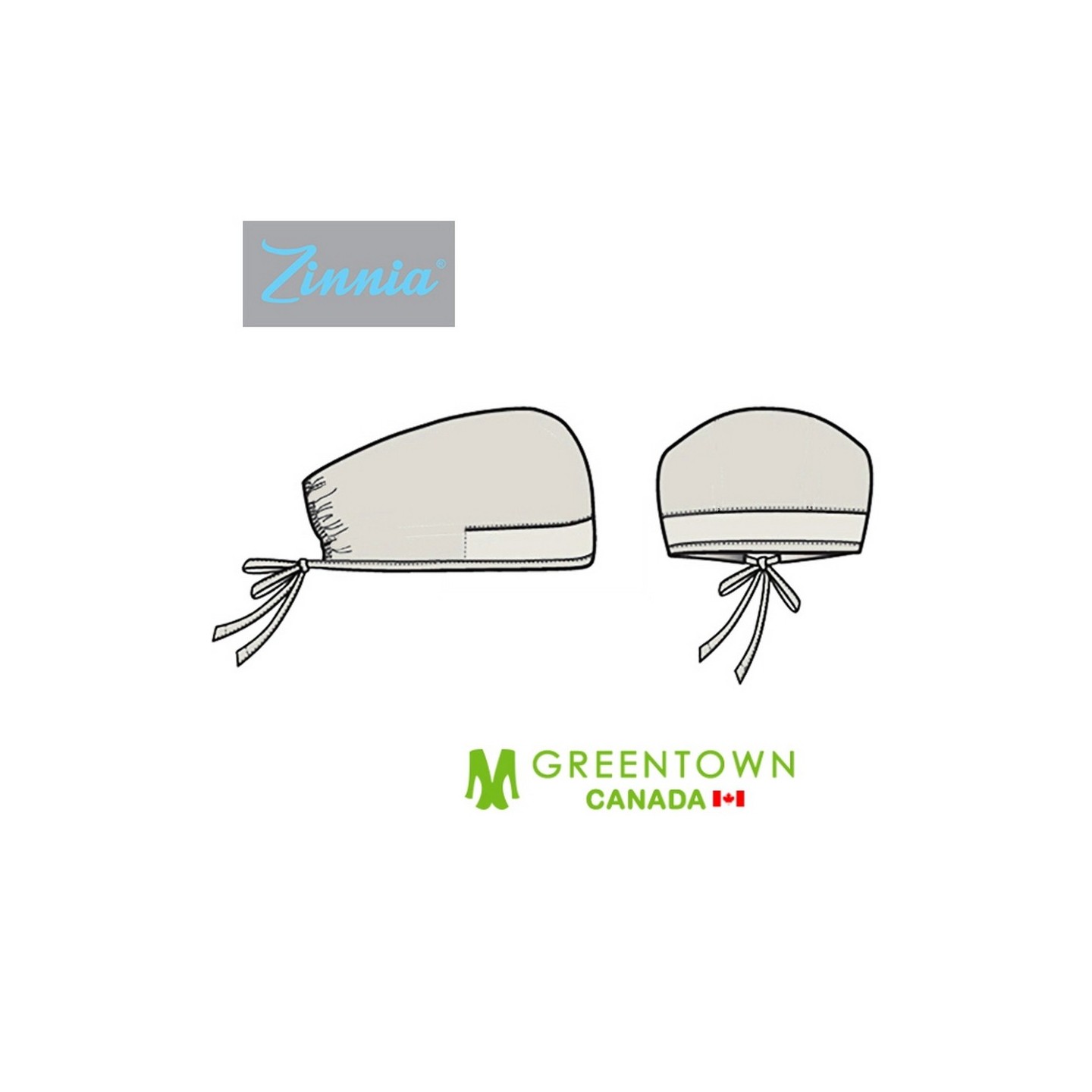 GTCP Zinnia Stretch Unisex Scrub Caps - Print: Butterfly Hearts