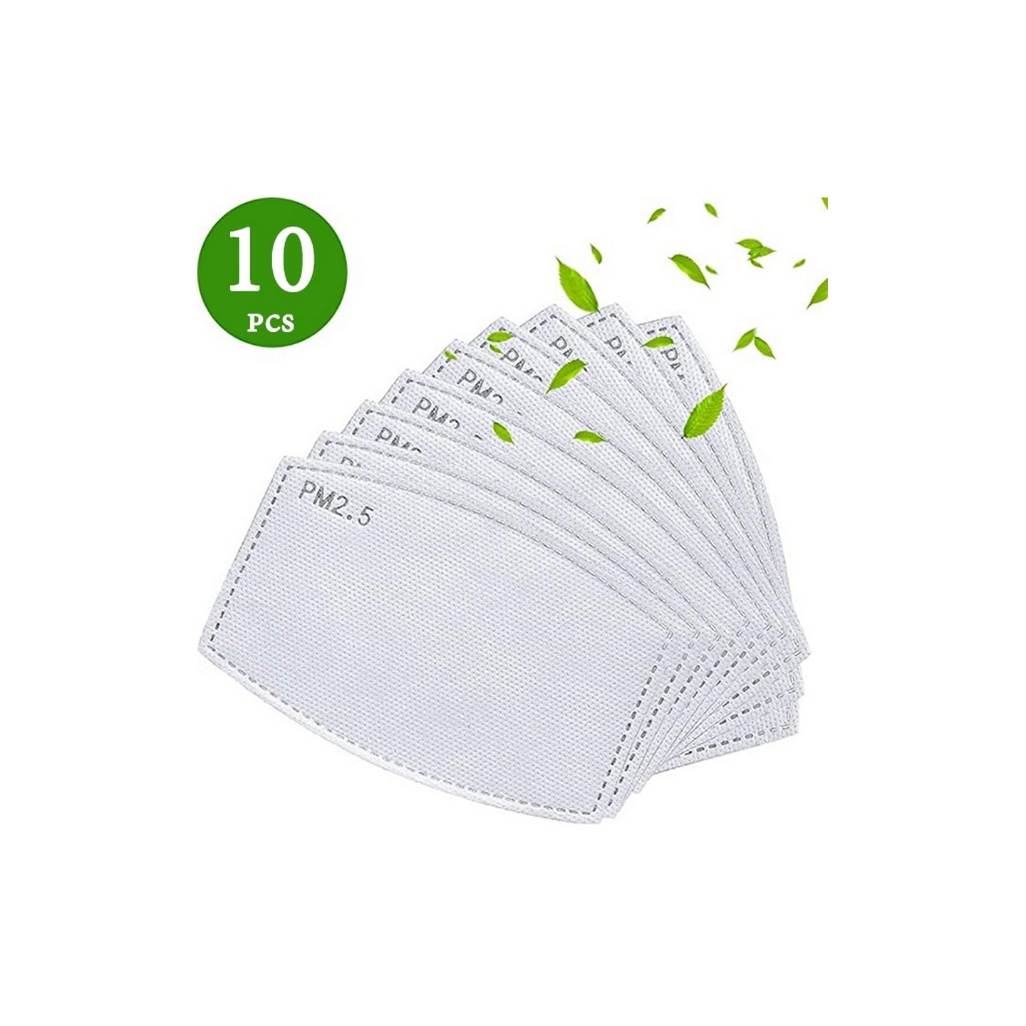 10-PACK - Filtre remplaçable à cinq couches de charbon actif PM2.5