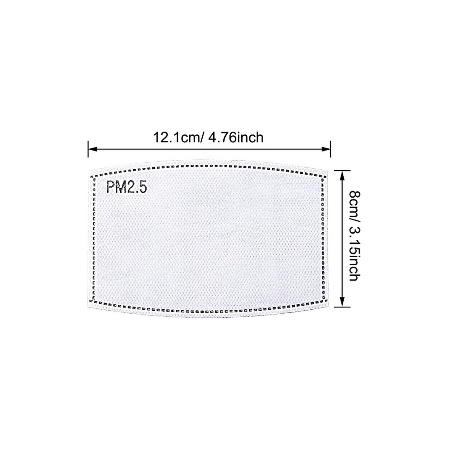 PM2.5 - 10-PACK - Activated Carbon Five Layers Replaceable Filter