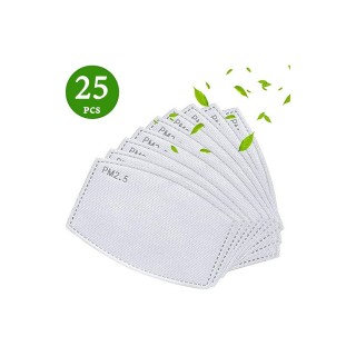 PM2.5 - 25-PACK - Activated Carbon Five Layers Replaceable Filter