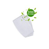 A162 koi Fashion Cloth Mask + Headband Set - Stained Glass Butterfly