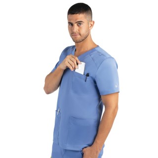 5502 Haut à encolure en V et 3 poches Matrix pour homme